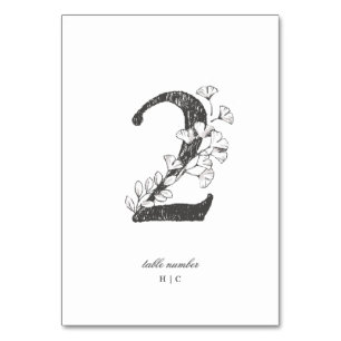 Numeração De Mesa Mesa 2 Belo Casamento Floral Esboçado Em Terra