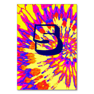 Numeração De Mesa Mesa Cinco de Casamento Secundário Amarelo