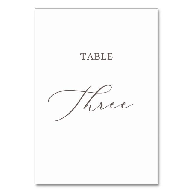 Numeração De Mesa Mesa de Caligrafia Delicada (Frente)