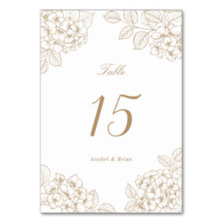 Numeração De Mesa Mesa de Casamento de Hortênsia Dourada Rosa Elegan