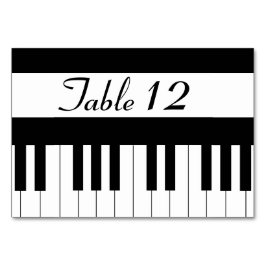 Numeração De Mesa Mesa de Casamento de Música do Teclado Piano Sem C