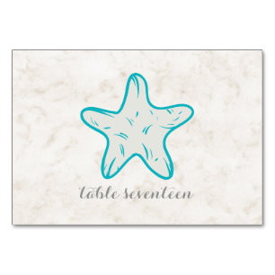Numeração De Mesa Mesa de Casamento de Peixes de Estrelas Russos Tur