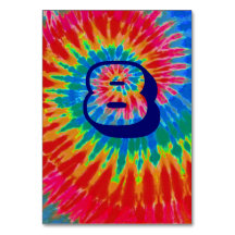 Mesa de Casamento de Tie Dye Spiral Oito