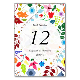 Numeração De Mesa Mesa de casamento Floral Moderno Boho Chic