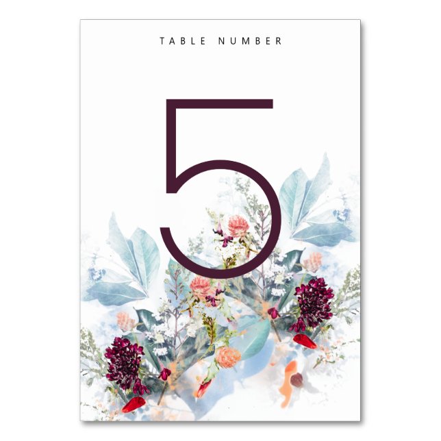 NUMERAÇÃO DE MESA MESA DE CASAMENTO FLORAL VERMELHA BRANCA E LARANJA (Frente)