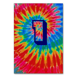 Numeração De Mesa Mesa De Casamento Spiral Tie Dye One