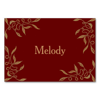 Numeração De Mesa Mesa de ouro/Cartão de Local para Casamento