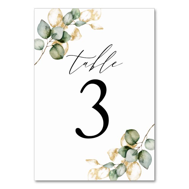 Numeração De Mesa Mesa de verde número 3 (Frente)