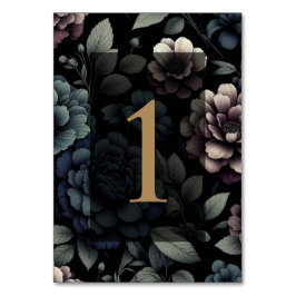 Numeração De Mesa Mesa Floral Azul-Moody 1
