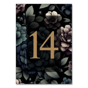 Numeração De Mesa Mesa Floral Blue Moody 14