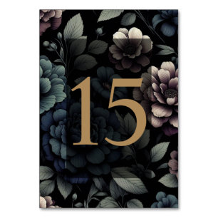 Numeração De Mesa Mesa Floral Blue Moody 15