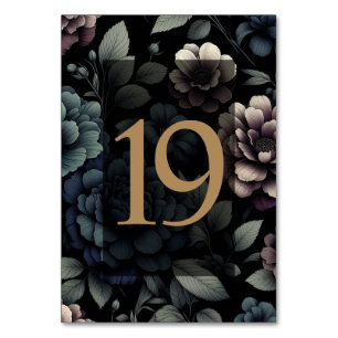 Numeração De Mesa Mesa Floral Blue Moody 19