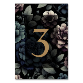 Numeração De Mesa Mesa Floral Blue Moody 3