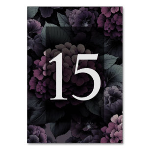 Numeração De Mesa Mesa Floral com Moodo Roxo 15