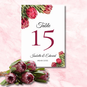 Numeração De Mesa Mesa Floral de Casamento Botânica Moderna Rosa Pro
