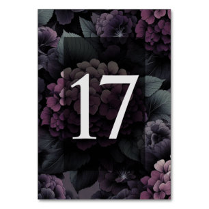 Numeração De Mesa Mesa Floral Purple Moody 17