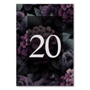 Numeração De Mesa Mesa Floral Roxa Mal-humorada 20