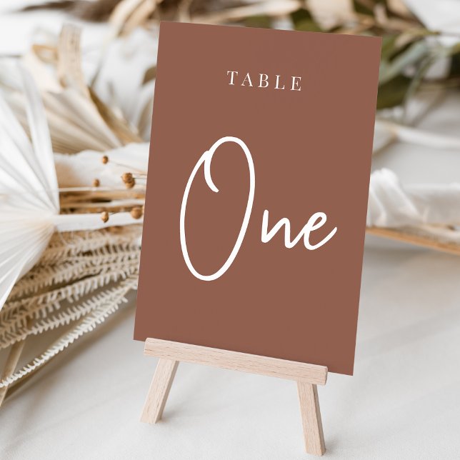 Numeração De Mesa Mesa ONE com script da mão de ferrugem (Criador carregado)