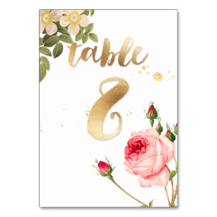 Numeração De Mesa Mesa PixDezines 8/Rosas de Vintagem/Reembolso