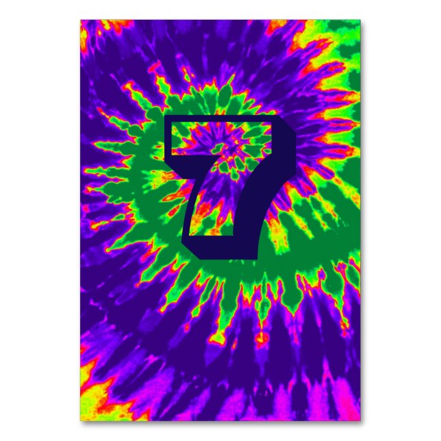 Numeração De Mesa Mesa Sete de Casamento Secundário Púrpura e Verde (Verso)