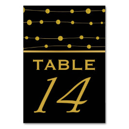 Numeração De Mesa Miçanga de ouro,  de mesa de casamento moderna