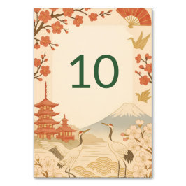 Numeração De Mesa Minimalist Japanese Cherry Blossom Wedding Table