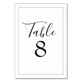 Numeração De Mesa Minimalista