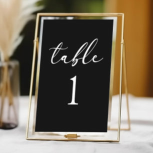 Numeração De Mesa Mínimo Minimalista Elegante Clássico Básico Casame