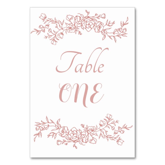 Numeração De Mesa Mínimo Simples de Número de Tabela (Frente)