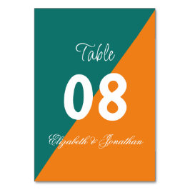 Numeração De Mesa Mistura e Casamento Minimalista de Elevação do Sol