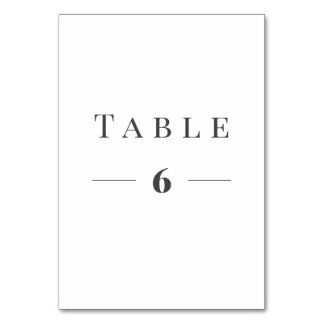 Numeração De Mesa Modelo de número da tabela de texto legante