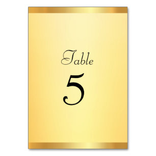 Numeração De Mesa Modelo Moderno de Luxo em Ouro Falso Glamouroso