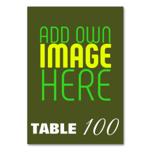 NUMERAÇÃO DE MESA MODERNO EDITABLE ARMY GREEN IMAGE TEXTO MODELO