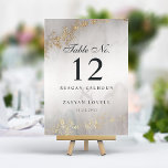 Numeração De Mesa Moderno Luxo Dourado Fala Cinza Aquarela Casamento<br><div class="desc">Elevem a sua recepção de casamento com estes sofisticados números de tabela. O design moderno apresenta uma lavagem a cores com cinza macia, acentuada com golpes de ouro luxuosos, criando um efeito sutil, mas marcante. Essas placas personalizáveis combinam facilmente o estilo contemporâneo com um toque de opulência, fazer-as como a...</div>