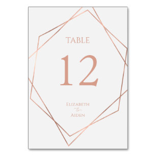 Numeração De Mesa Moderno, mínimo, puro, branco, rosegold (imitat)