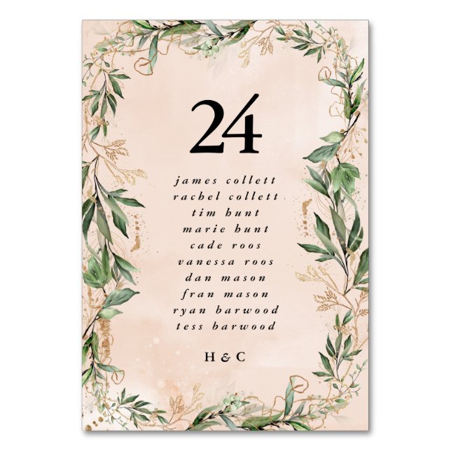 Numeração De Mesa Moisés Dourado Eucalyptus Modern Abstrato Geométri (Verso)