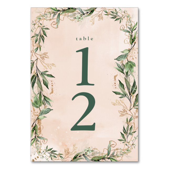 Numeração De Mesa Moisés Dourado Eucalyptus Modern Abstrato Geométri (Frente)