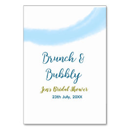 Numeração De Mesa Molas de água do ouro azul, borbulhante e picante