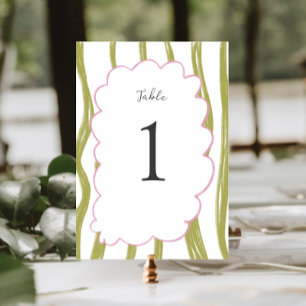 Numeração De Mesa Moldura Colorida Fantasia Casamento