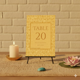 Numeração De Mesa Motivos Hieróglifos do Antigo Egito Casamento Egíp