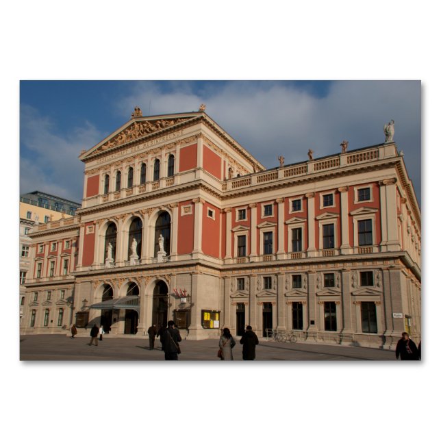 Numeração De Mesa Musikverein, Wien Österreich (Frente)