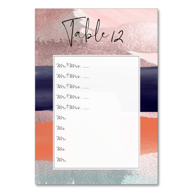 Numeração De Mesa Nºs Mesas de Arte Moderna/Pinos para Conselho de A (Frente)