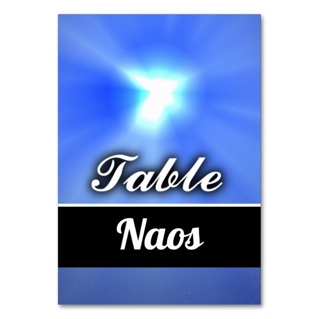 Numeração De Mesa Naos (Frente)