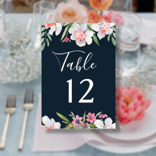 Numeração De Mesa Narciso Branco no Número da Tabela de Casamento de