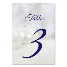 Numeração De Mesa Natal branco | CASAMENTO NO INVERNO