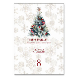 Numeração De Mesa Natal - Feriado de Berries Deseja Monograma