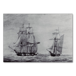 Numeração De Mesa Navios Gráficos de Arte Fina Oceanic Trek
