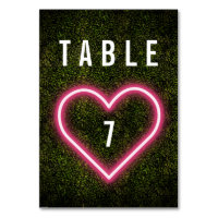Neon Heart Boxwood Wedding