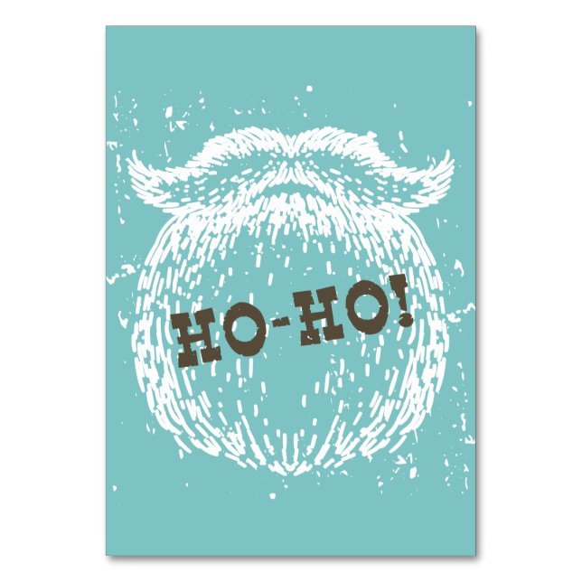 Numeração De Mesa Noel de Papais noeis de Natal Ho-Ho (Frente)