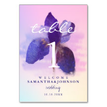 Noiva Floral Íris Aguarela Roxo Rosa Ombre